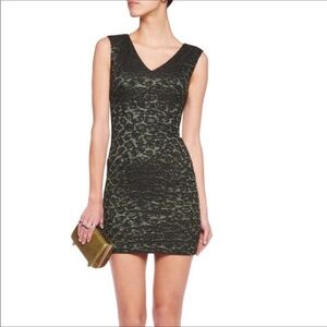EUC Alice + Olivia Jayda Leopard Print Mini Dress